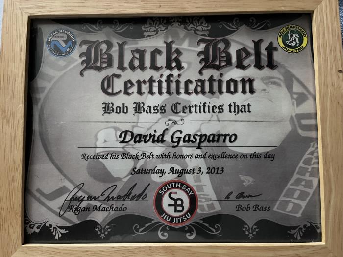 Black belt · August 3, 2013 · Promoted by bob bass