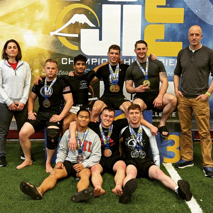 Coach Deanne Moosman and I with our athletes after a competition