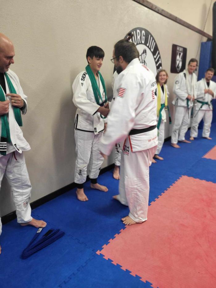 Blue belt · September 4, 2023 · Promoted by Todd Richards/Team Rhino