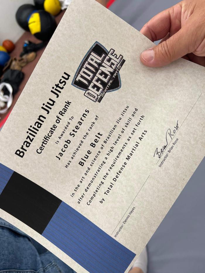 Blue belt · July 13, 2023 · Promoted by Brian Rose