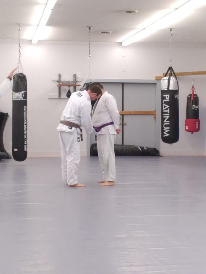 Purple belt · March 7, 2020 · Promoted by Dennis Hayes of Hybrid Martial Arts (Roanoke, VA)