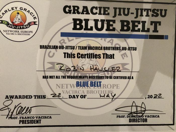 Blue belt · May 25, 2022 · Promoted by Franco Vacirca