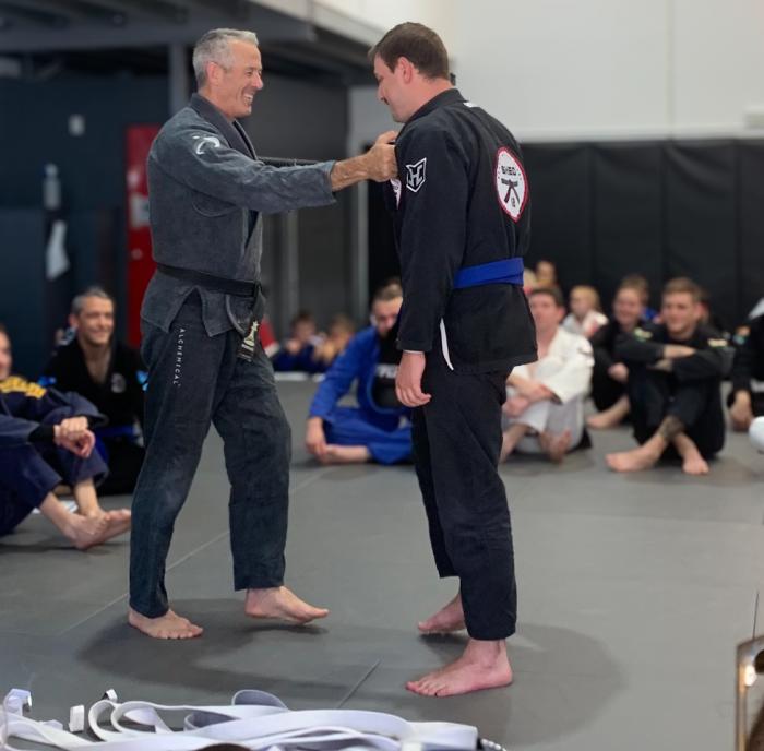 Blue belt · December 2, 2023 · Promoted by Donut