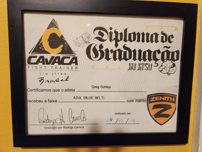 Blue belt · April 3, 2016 · Promoted by Rodrigo Cavaca