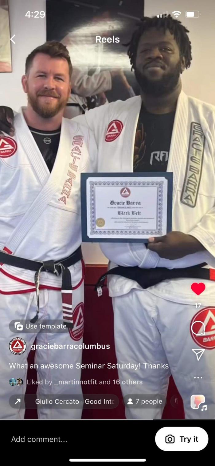 Black belt · January 6, 2024 · Promoted by Joshua bowlin