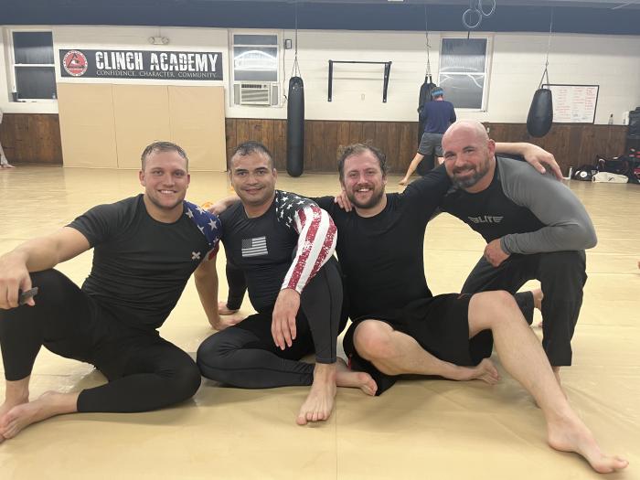 Left to right: Nate Saunders, Ray Rosario, Me, John Marick