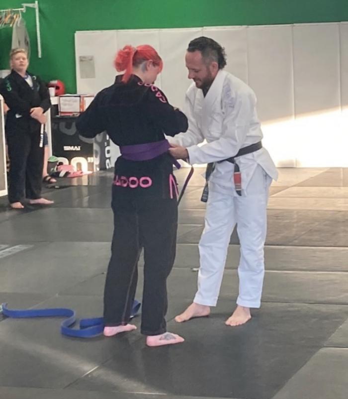 Purple belt · October 13, 2023 · Promoted by Shannan Landy