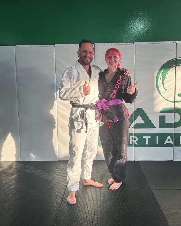 Purple belt · October 13, 2023 · Promoted by Shannan Landy