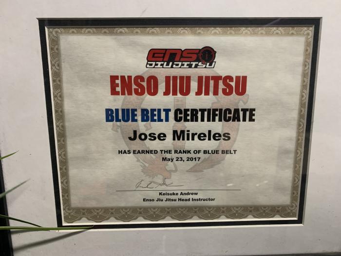 Blue belt · May 23, 2017 · Promoted by Keisuke Andrew