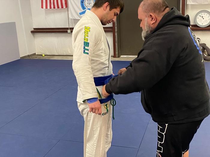 Blue belt · January 1, 2024 · Promoted by Chris Popdan