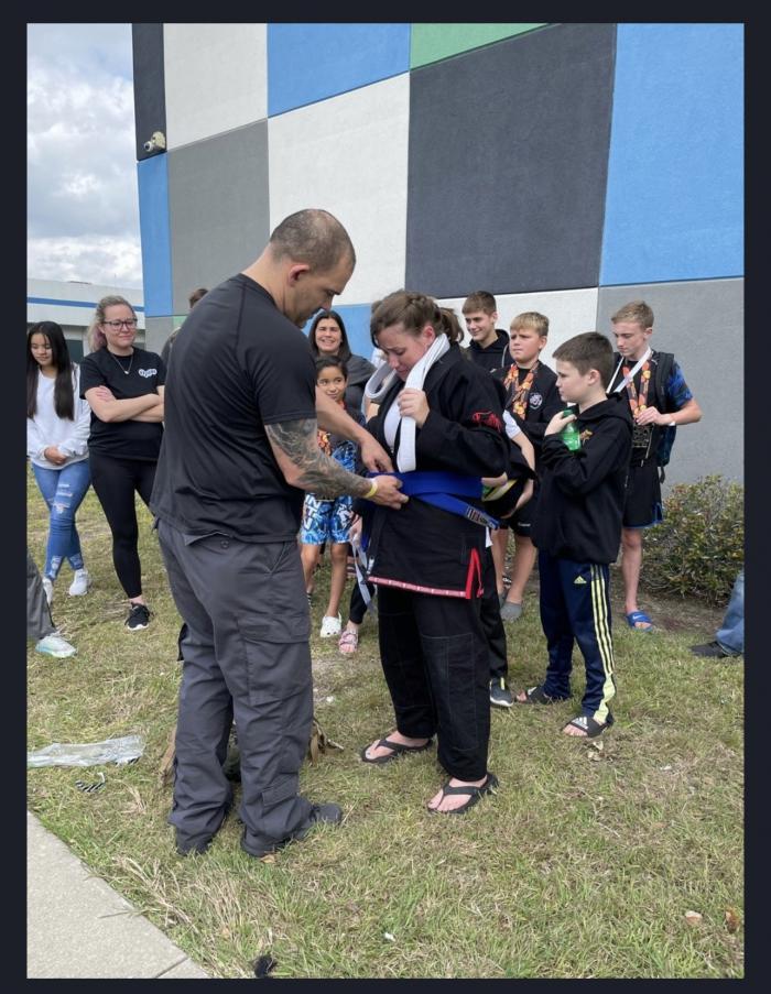 Blue belt · November 20, 2021 · Promoted by Coy Clements