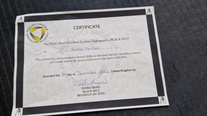 Black belt · December 4, 2022 · Promoted by Pedro Bessa