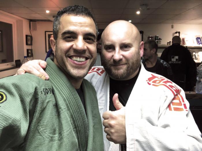 Ricardo Viera co-funder of Checkmate visiting us in reigate Nov. 2019