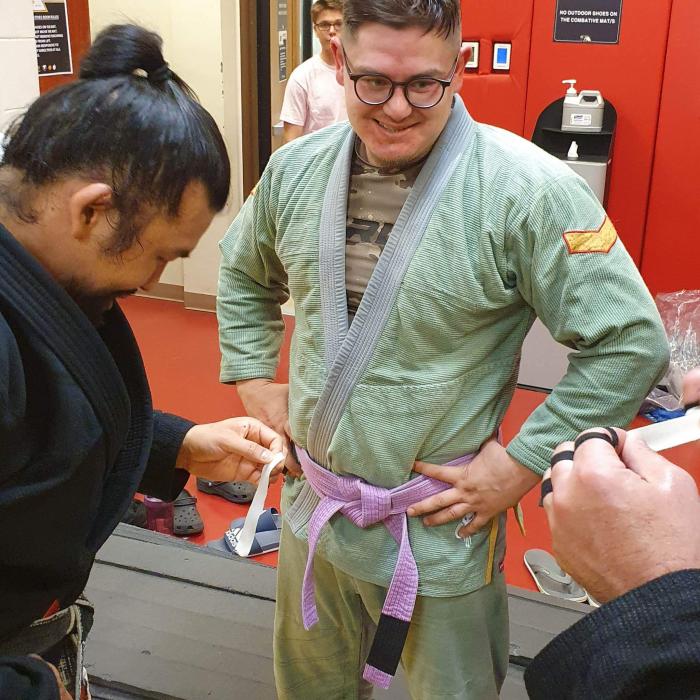 Purple belt · May 19, 2022 · Promoted by Nate McMahon