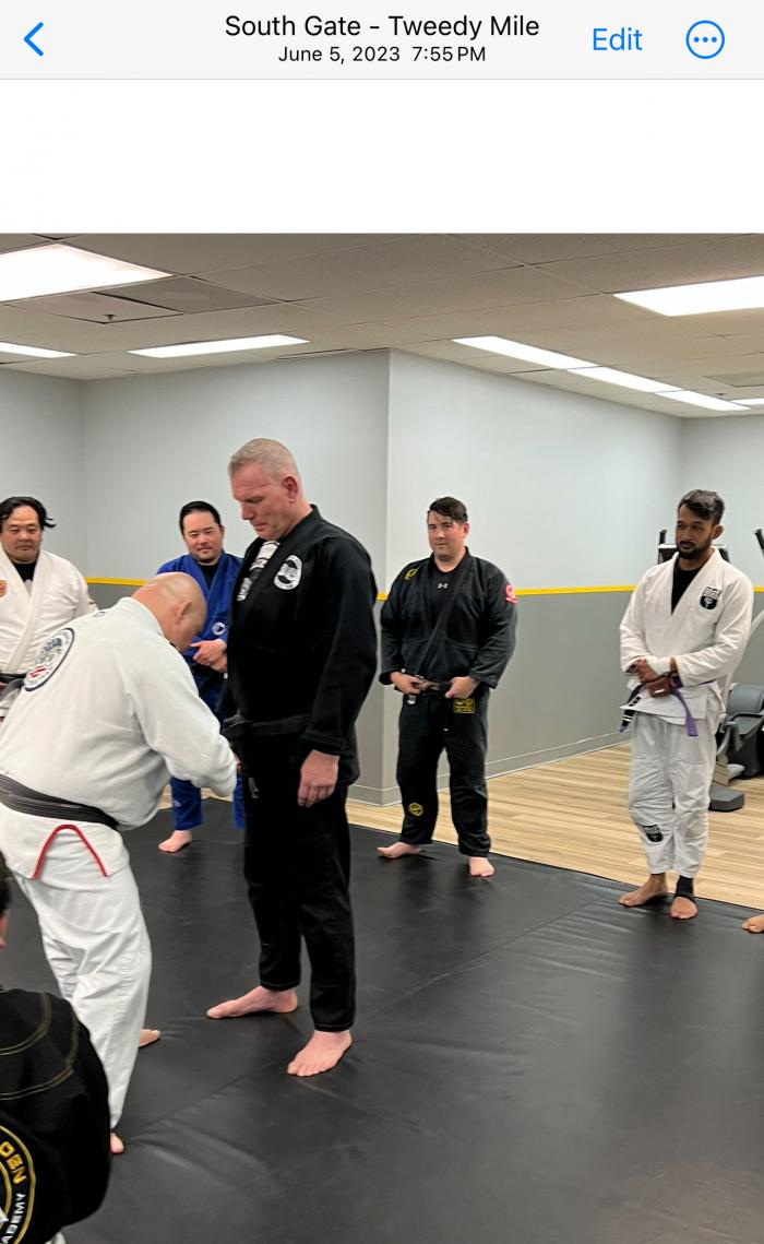 Black belt 1st degree · June 5, 2023 · Promoted by Carlson Gracie Jr.