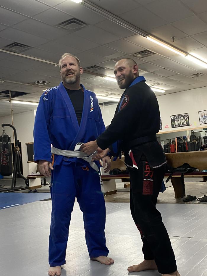 Blue belt · January 11, 2024 · Promoted by Jarred Morris