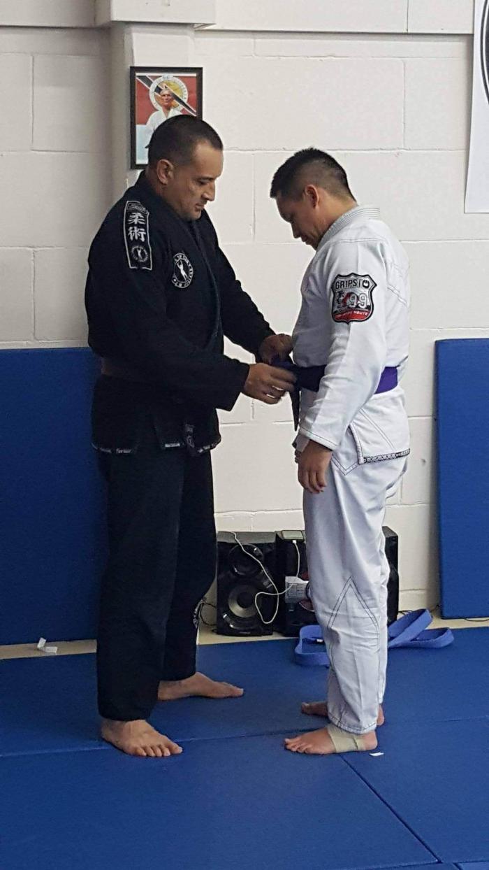 Purple belt · July 27, 2017 · Promoted by Vaughan Antonio