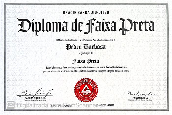 Black belt · March 18, 2023 · Promoted by Ricardo Augusto Moreno