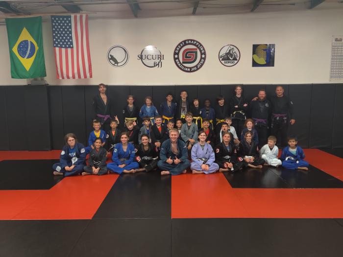 Kid's class that I taught for Great Grappling