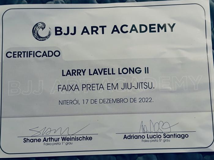 Black belt · December 17, 2022 · Promoted by Shane Weinischke