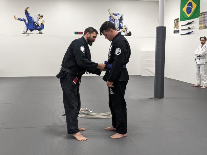 Blue belt · January 22, 2024 · Promoted by Sheldon Valka