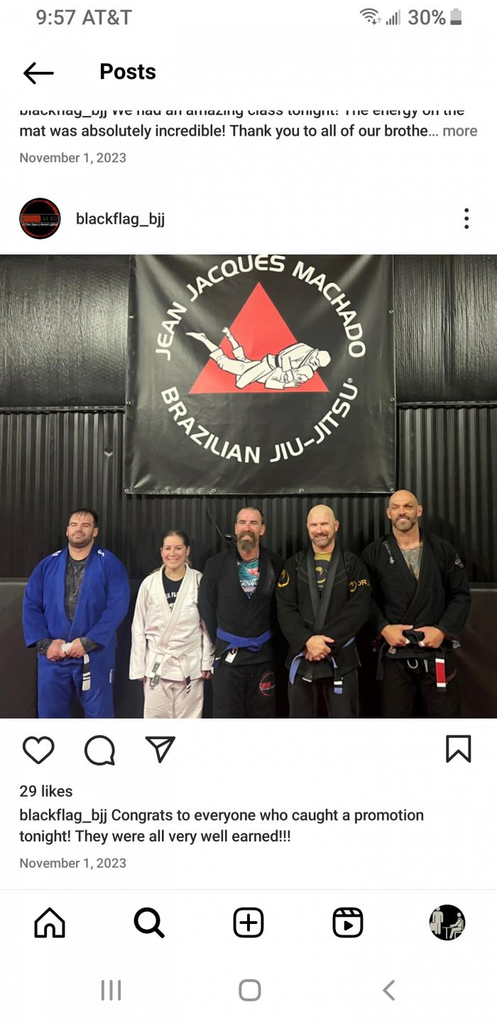 Blue belt · June 27, 2023 · Promoted by Tony Cruz