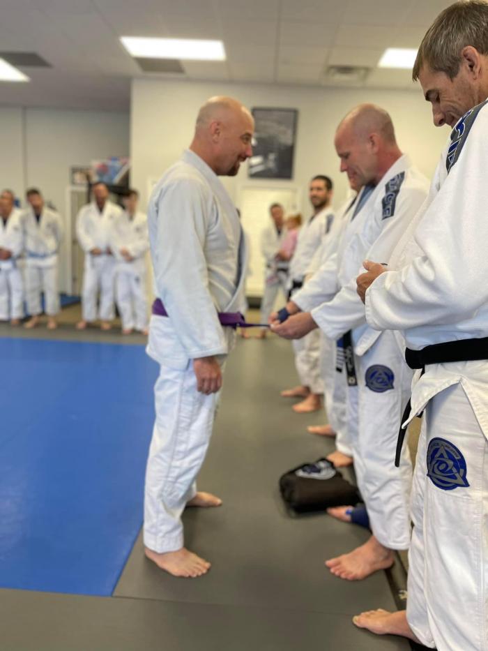 Purple belt · October 23, 2021 · Promoted by Jon Plyler