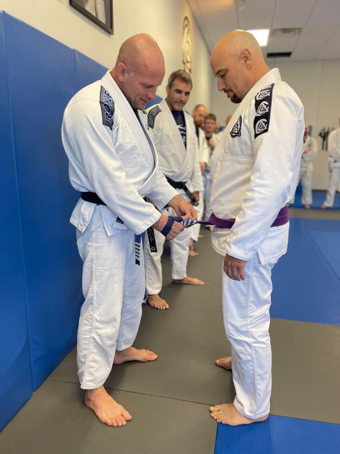 Purple belt · October 23, 2021 · Promoted by Jon Plyler