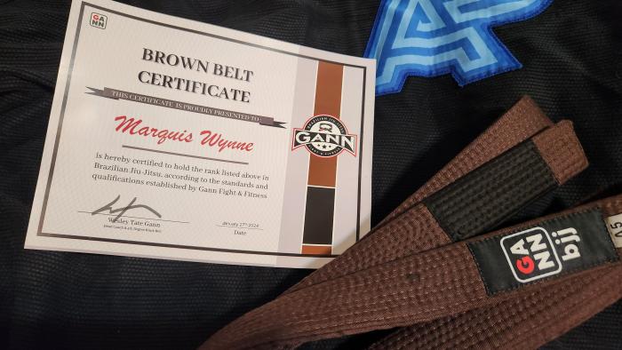 Brown belt · January 27, 2024 · Promoted by Jorge Perez
