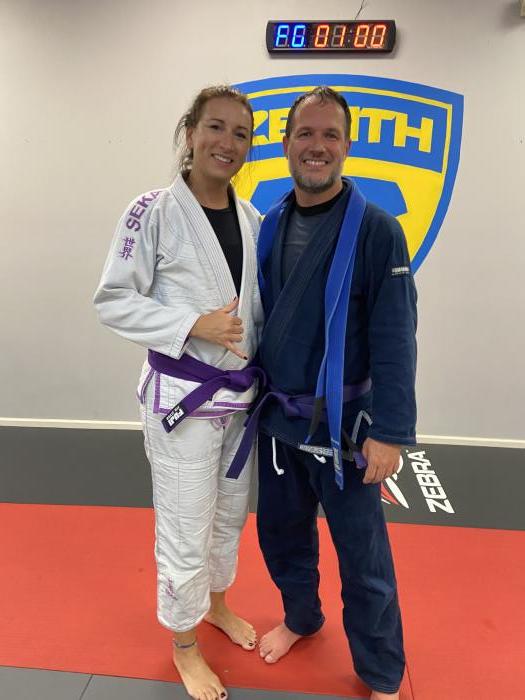 My favorite life and training partner after purple promotion