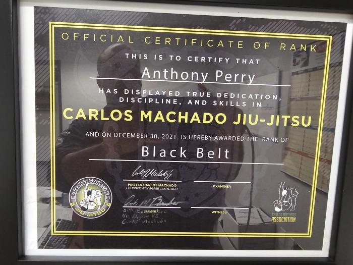 Black belt · December 30, 2021 · Promoted by Anthony Bernabeo