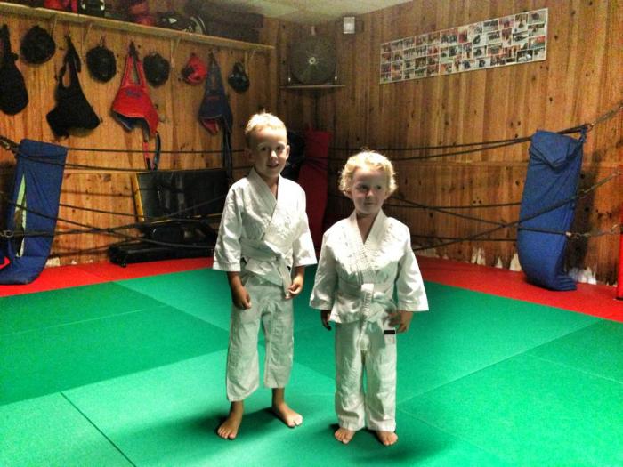 1st Jiu Jitsu class with my younger brother, February 2013