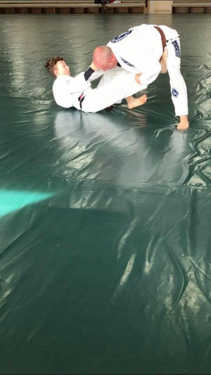 Training at Gracie HQ in 2019