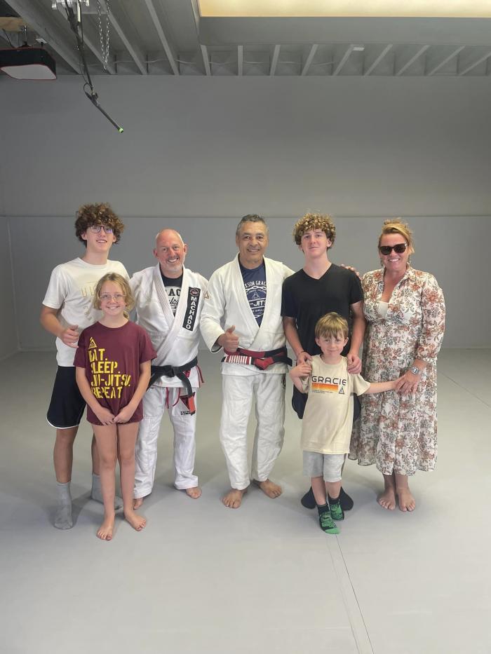 My family with Master Rickson Gracie