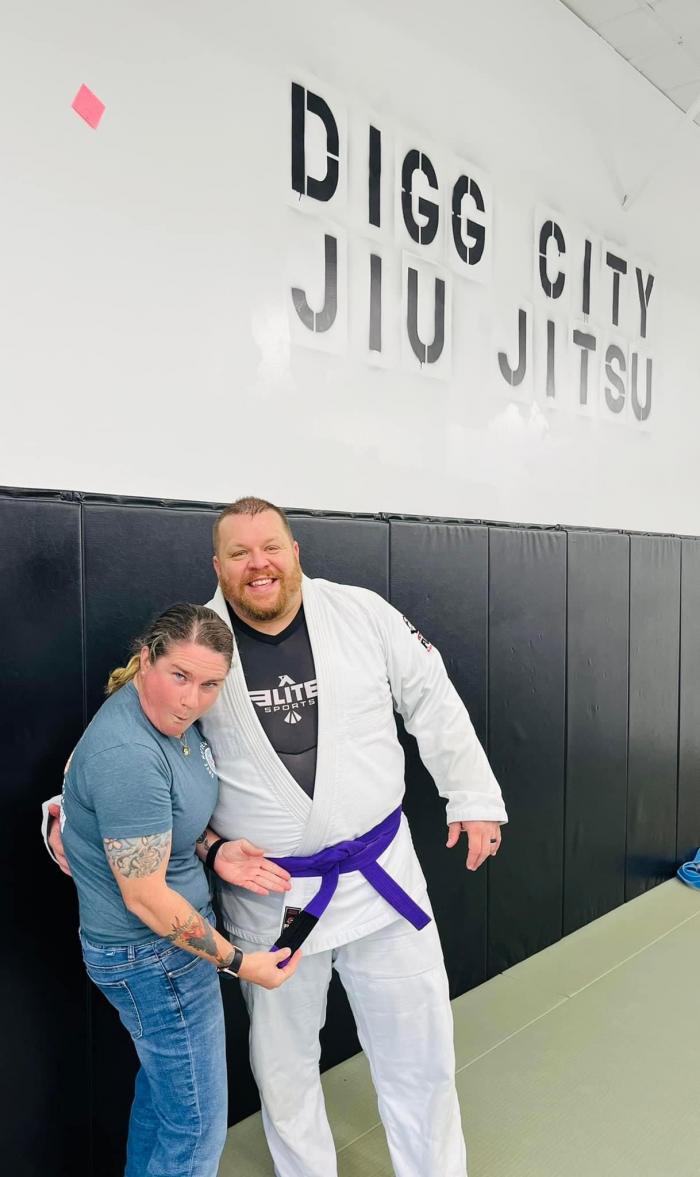 Purple belt · October 29, 2023 · Promoted by Garry Hashman