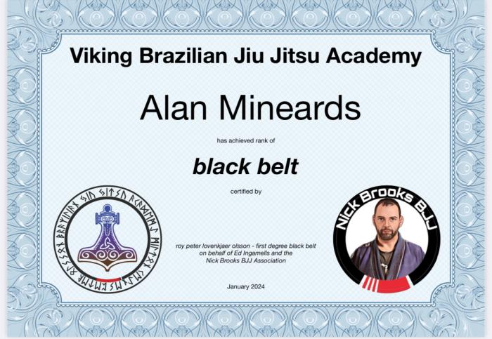 Black belt · January 30, 2024 · Promoted by Peter olsson