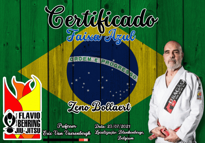 Blue belt · July 23, 2021 · Promoted by Eric Van Vaerenbergh