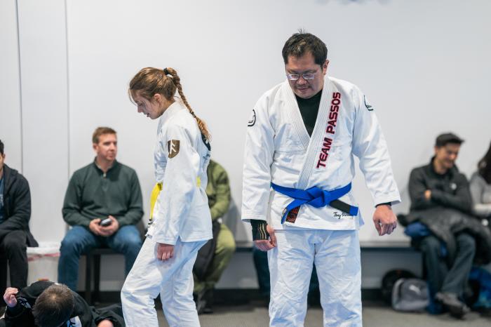 Helping with kids coaching at affiliate HQ