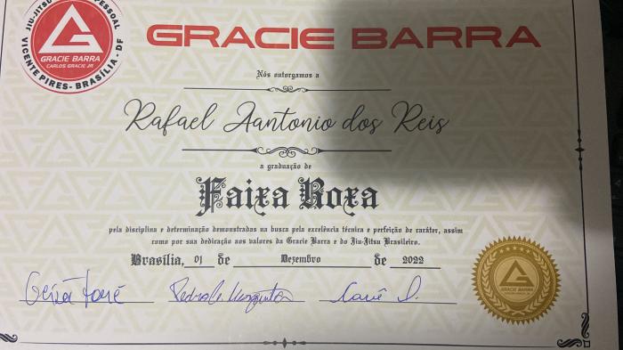 Purple belt · December 1, 2022 · Promoted by Professor Cauê