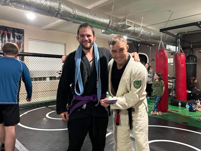 Purple belt · February 7, 2024 · Promoted by Brian Grinnell