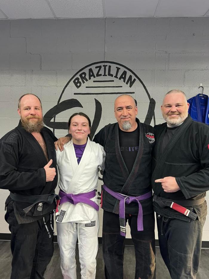 Coach Chad, Skylar, me, and Coach Nate (Mar 2023)