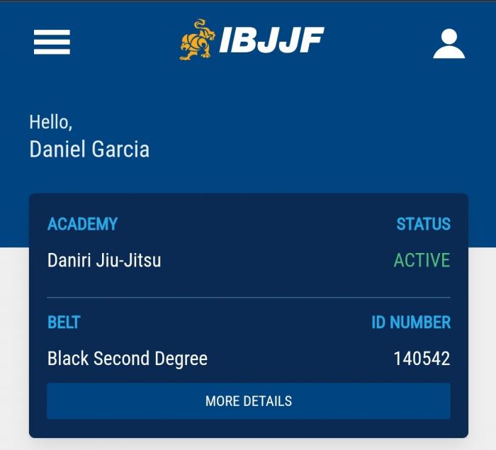 Black belt 2nd degree · February 8, 2024 · Promoted by Ibjjf