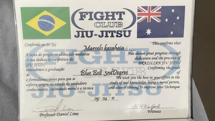 Blue belt · February 1, 2004 · Promoted by Miro Suto