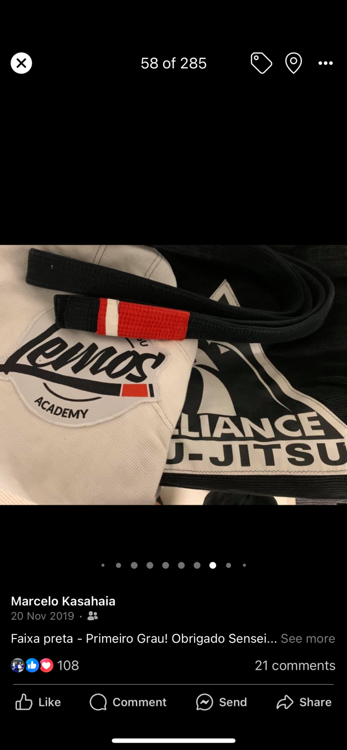 Black belt 1st degree · November 20, 2019 · Promoted by Bruno Lemos