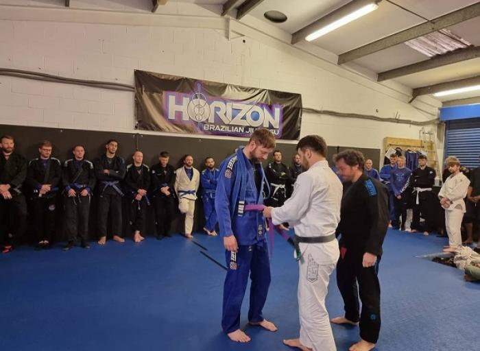 Purple belt · May 2, 2022 · Promoted by Jon Hand