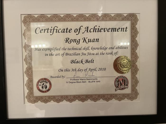Black belt · April 3, 2010 · Promoted by Marco Nascimento