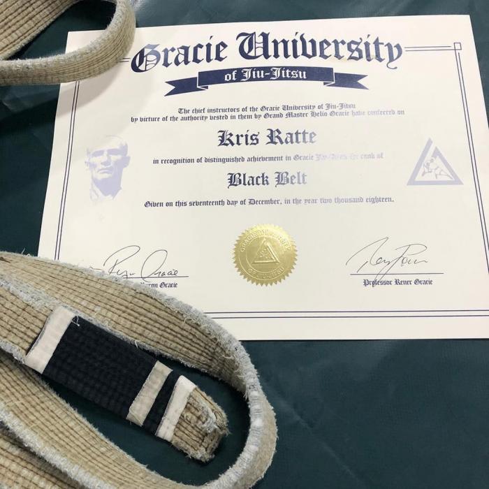 Black belt · December 17, 2018 · Promoted by Ryron and Rener Gracie