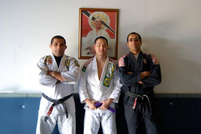 Purple belt promotion with Bitta and Marco