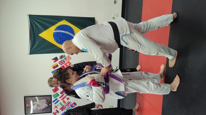 Purple belt · February 12, 2024 · Promoted by Brenton Fitzgerald