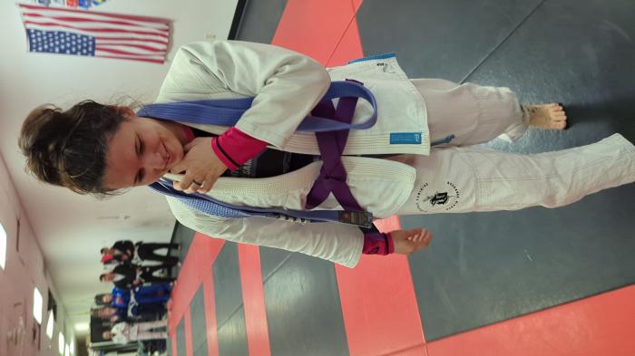 Purple belt · February 12, 2024 · Promoted by Brenton Fitzgerald